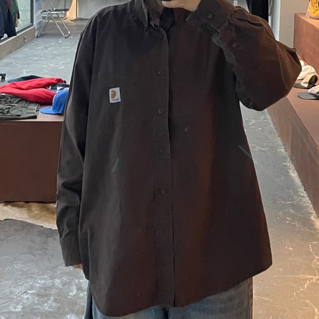 칼하트 브라운 셔츠 H2303