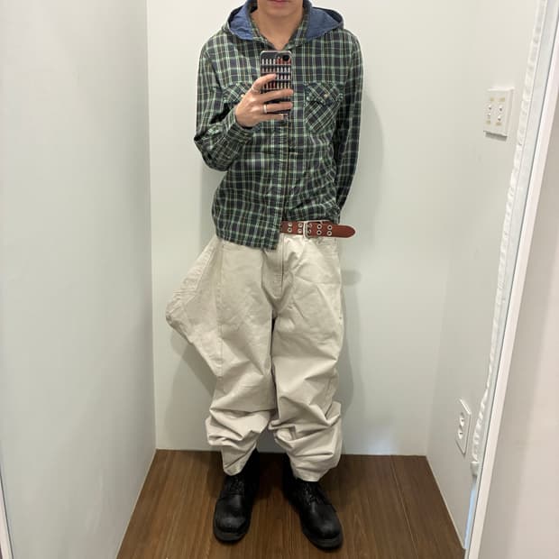 Flannel Hooded Shirt