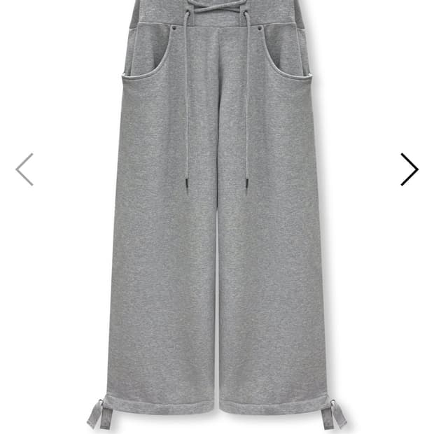 0104 F/NO.14 WIDE LACE-UP SWEAT PANTS