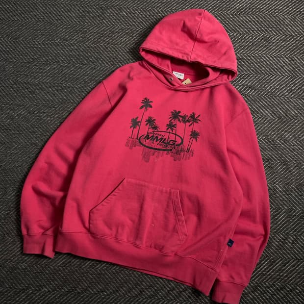 87mm Mmlg 빅로고 박시핏 후드 티셔츠y 4617