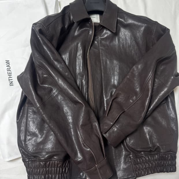 인더로우 A2 레더자켓 다크브라운 3사이즈