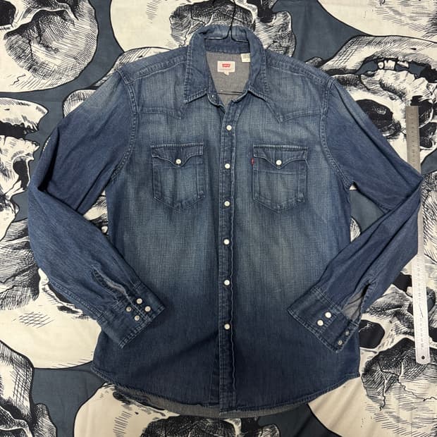 리바이스 웨스턴 데님셔츠 L사이즈