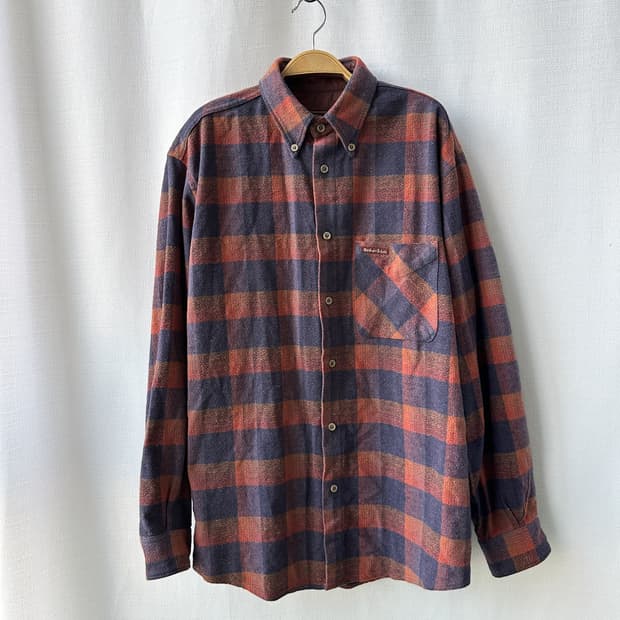 말보로 클래식 90s 빈티지 플란넬 체크 셔츠 
