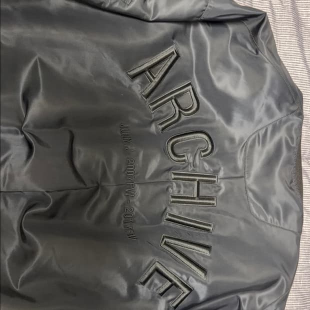 준지 아카이브 봄버 ma-1 자켓