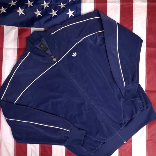 오리지날 아디다스 벨루어 트렉탑져지
