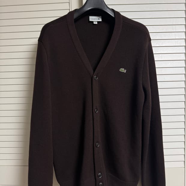 라코스테 방모 가디건 브라운 4