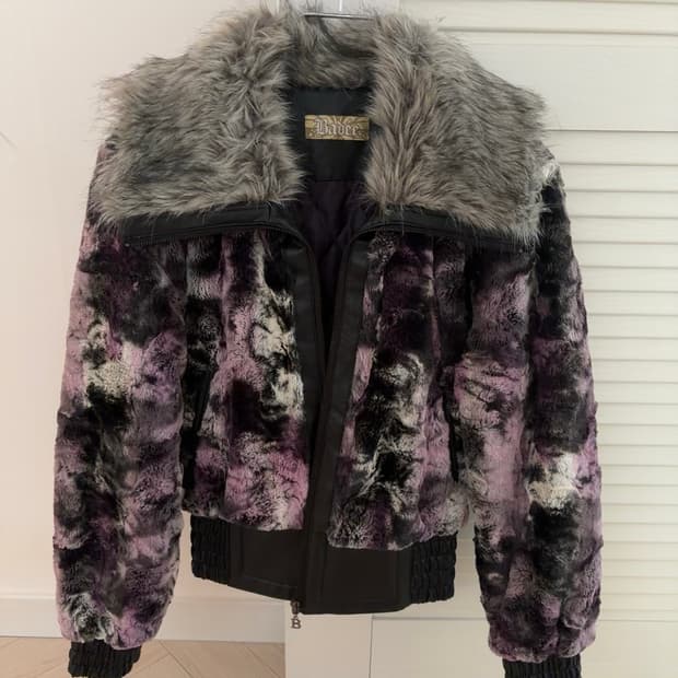 배디 BADEE FAUX FUR JACKET [PURPLE]
