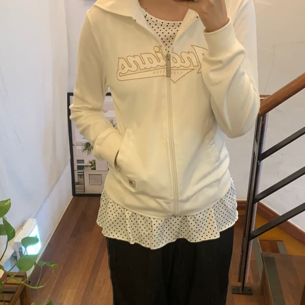 빈티지 MLB 후드집업 화이트