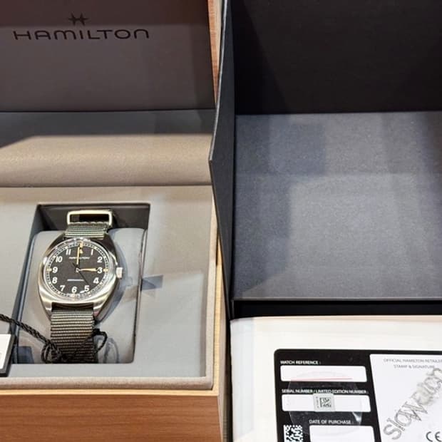 해밀턴 W10 시계 판매합니다. [블랙]