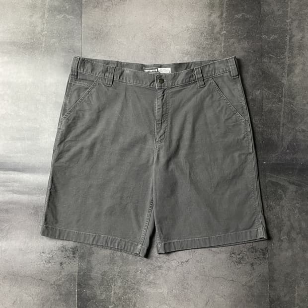 CARHARTT 칼하트 그레이 유틸리티 워크 하프팬츠 A01053
