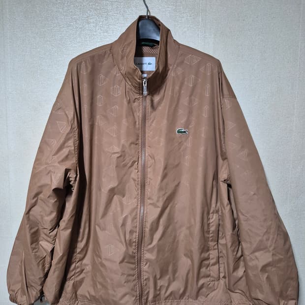 라코스테 모노그램 블루종(바람막이)