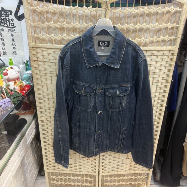50/100 정품 돌체앤가바나 백로고 데님자켓 팝니다