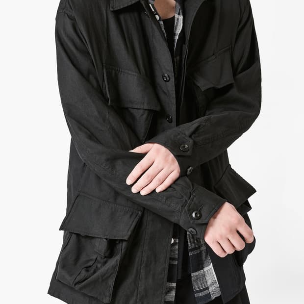 이얼즈 어고 Washed Wool Silk Fatigue Jacket,