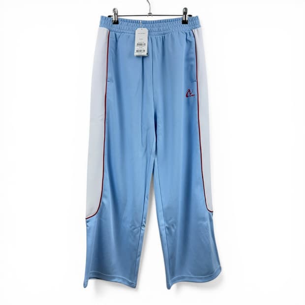 (새상품)(M) 널디 라인 트랙 팬츠 스카이블루
