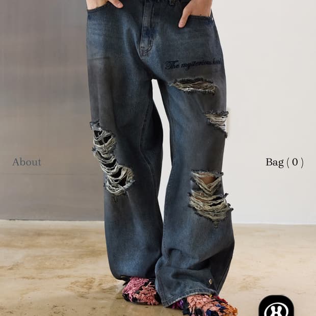 미스테리어스호텔 DIRTY WASHED DENIM