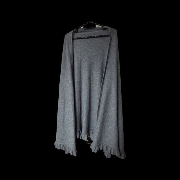 Sisley 모 100% 그레이 숄