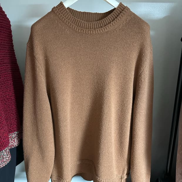 [XL] 마르지엘라 엘보우 패치 니트웨어 브라운