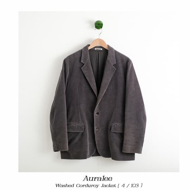 오라리 워시드 코듀로이 자켓 4(103)사이즈