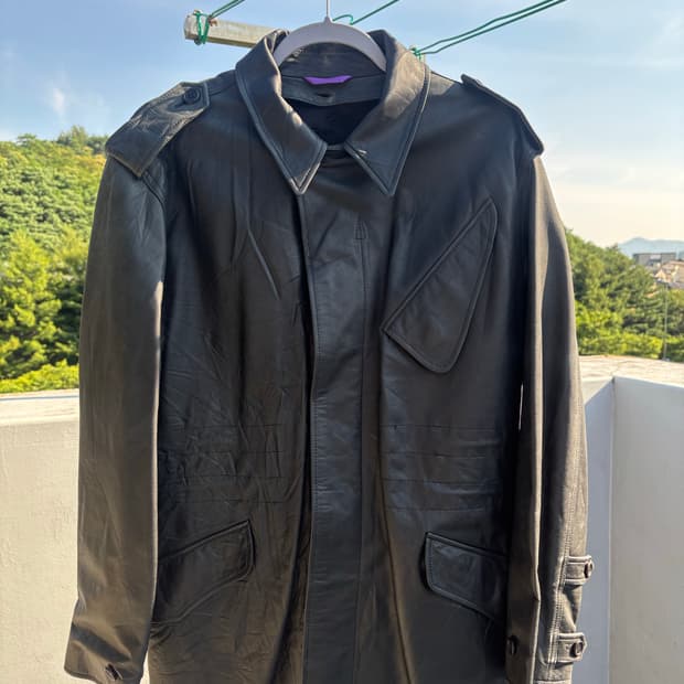 paul smith leather coat
