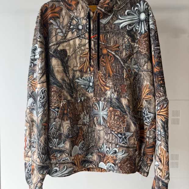 나이키 x 드레이크 녹타 x 크롬하츠 후드 리얼트리 카모