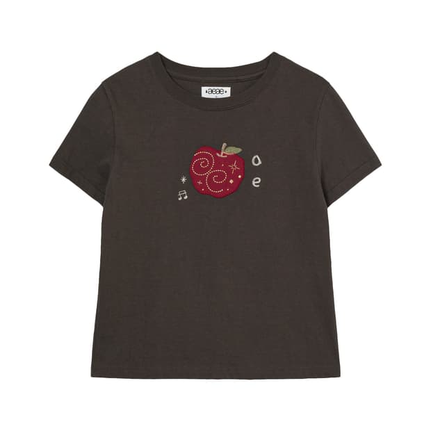 aeae RINGO TEE (Dark Brown) 