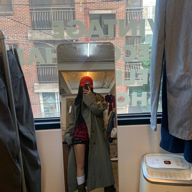 버버리 견장 가바딘 코트 허리끈