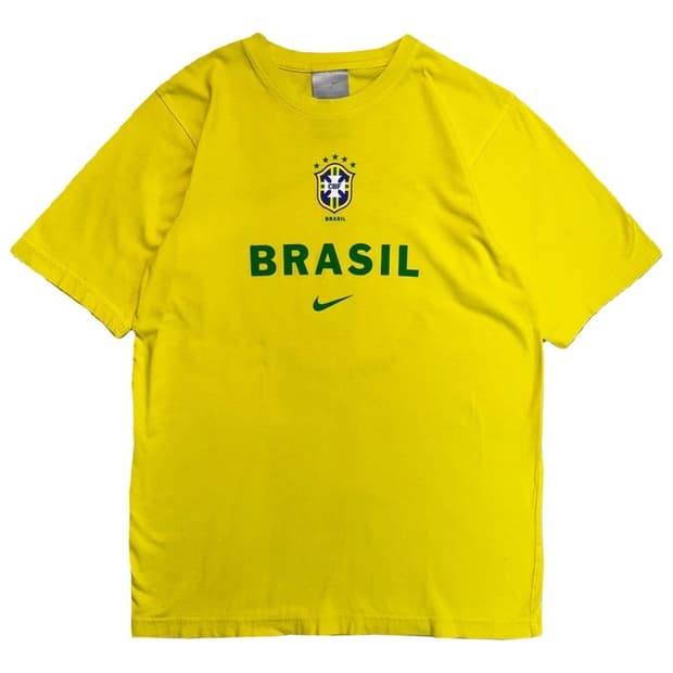 NIKE 브라질 R.CARLOS 반팔 티 옐로우 S