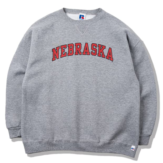 (90) 90's 러셀 Nebraska 아치로고 스웻