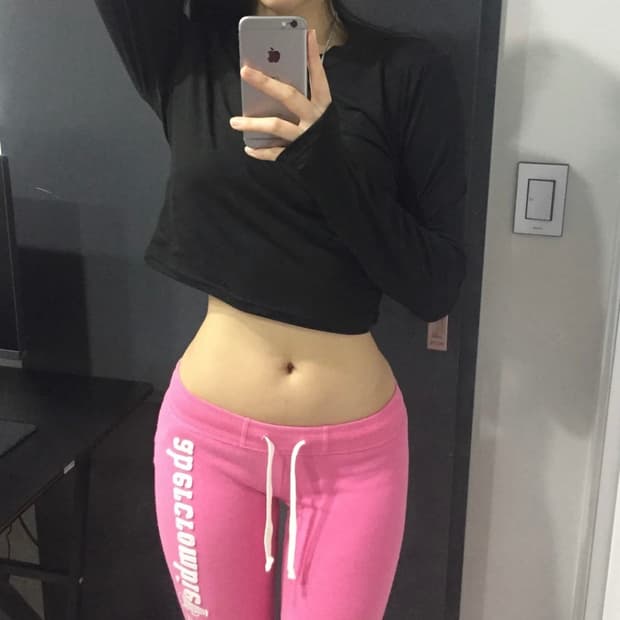 Abercrombie 아베크롬비 핫핑크 로우 트레이닝팬츠