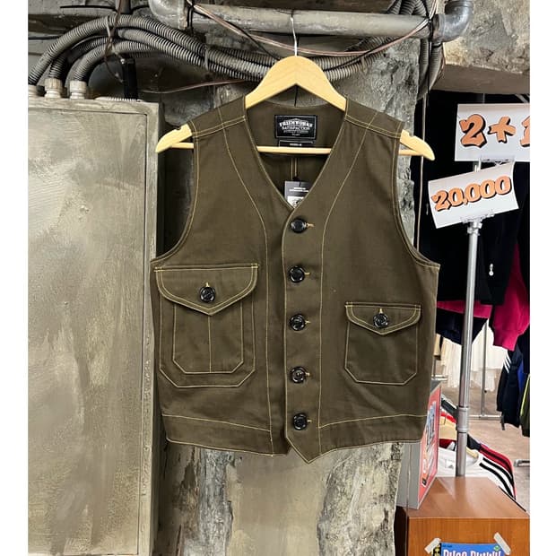 프리즘웍스 워크 베스트 카키 M #csz3753