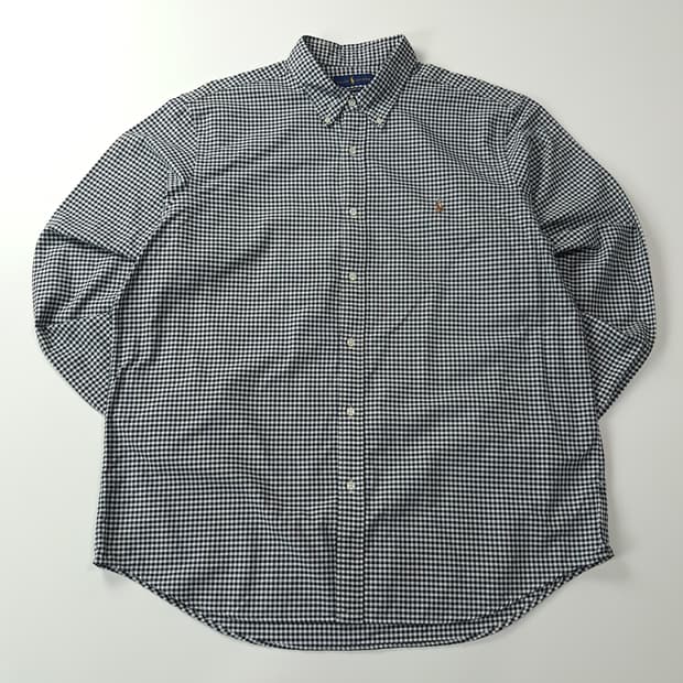 CJ284 2XL 폴로 QR 모노 마이크로체크 셔츠 남방