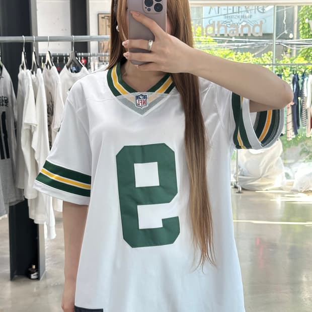 나이키 NFL 크리스찬 왓슨 그린베이 패커스 반팔져지
