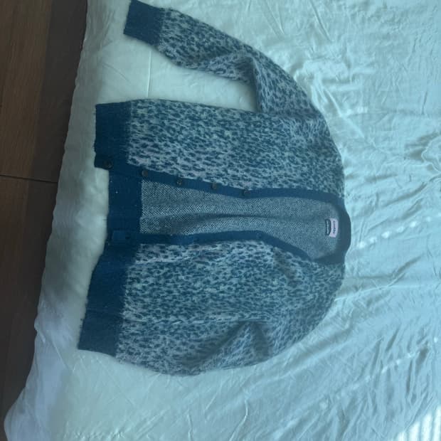 애즈이프캘리 가디건 블루