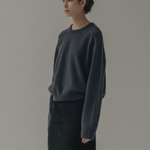 낫띵리튼 파인 코듀로이 하프 스커트