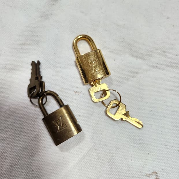 가방 자물쇠/열쇠 세트 골드 브론즈