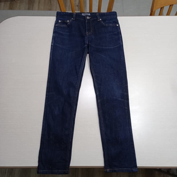 30 MODIFIED Kor 워싱 스판 슬림일자진 진청 30-163