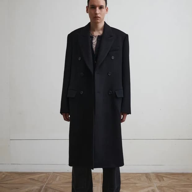 서피스 에디션 더블 브레스트 체스터 코트 XL 105