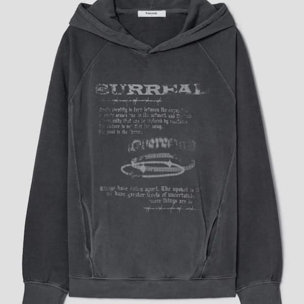 [XXL]에잇세컨즈 가먼트 다잉 그래픽 후드티