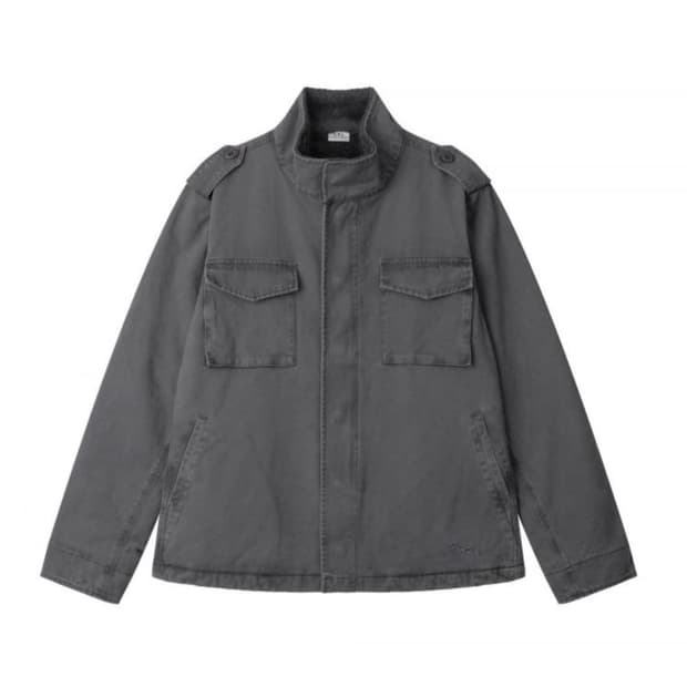 어스지구 earthjigu 피그먼트 웜 필드 자켓 차콜