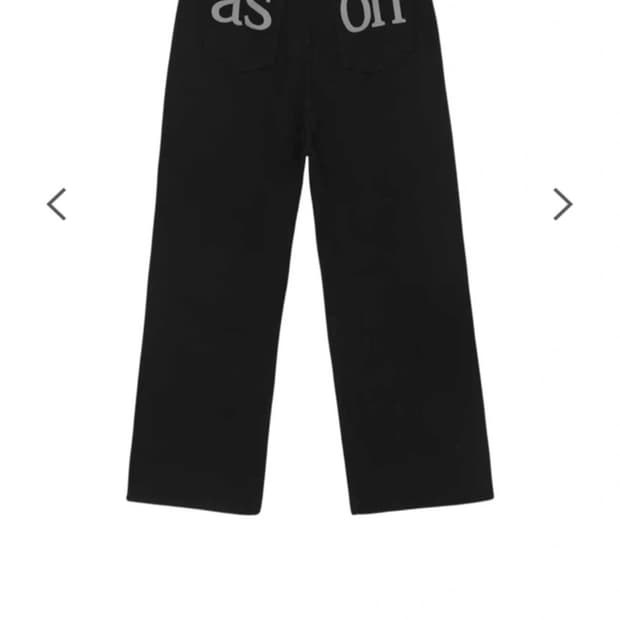 애즈온 ason SMOG WIDE PANTS (BLACK/M size)
