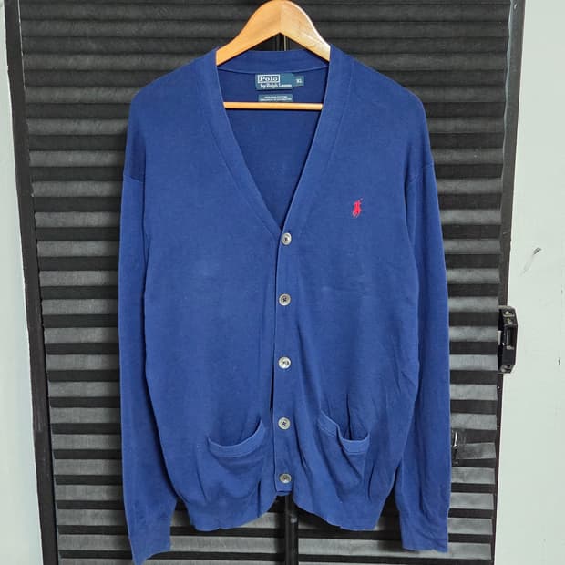 [폴로 랄프로렌] 피마 코튼 V넥 가디건 | 00192