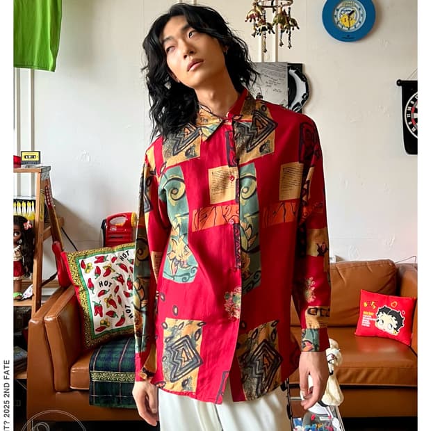 1980-90s Japanese Vintage Slik Shirt