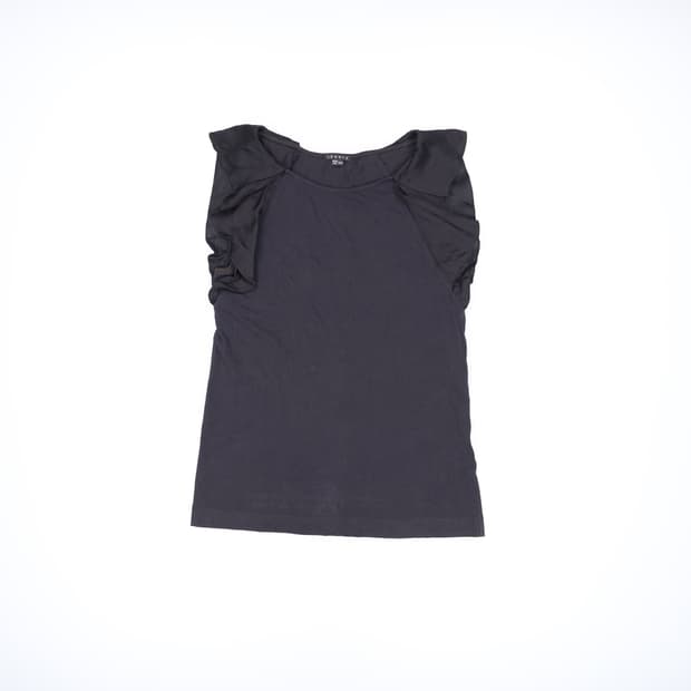 M 띠어리 여성 프릴 민소매나시 0310H1