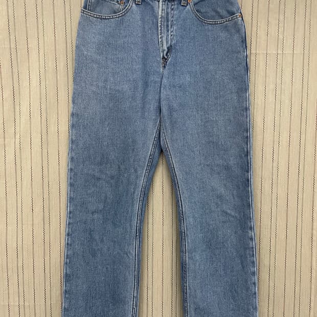 [32] Levi’s 리바이스 505  연청 컬러 레귤러 핏 빈티지 데님
