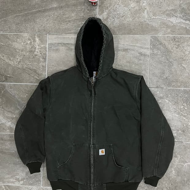 (XL)칼하트 덕 액티브 우먼스 후드자켓 WJ130 MOS 모스그린