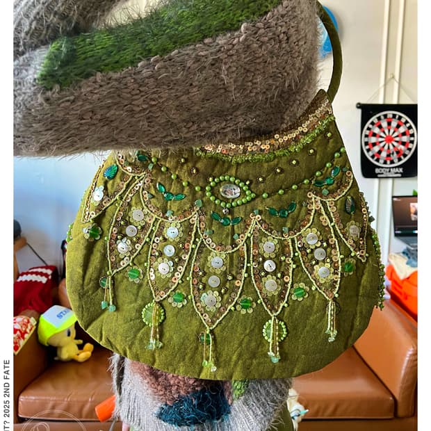 Indonesian Jewelry Trimming Shoulder Bag