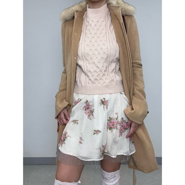 빈티지 플로럴 스커트