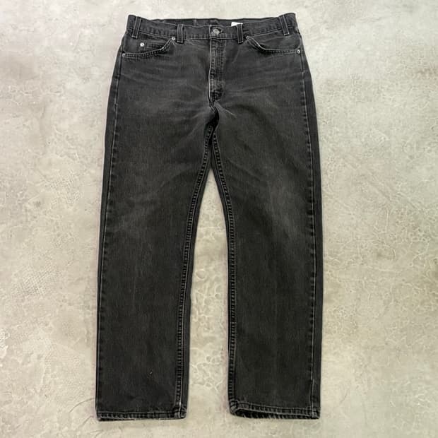 [36/32] 90s USA🇺🇸 리바이스 505 오렌지 탭 블랙 흑청