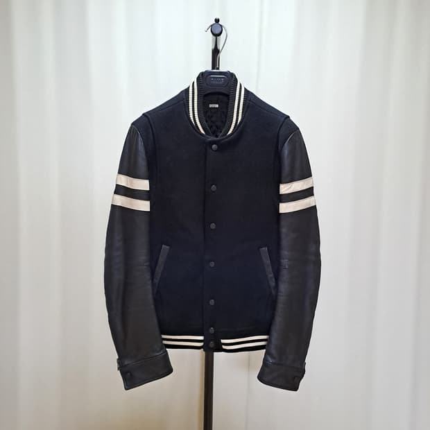 (택포) 시스템옴므 캐시미어 혼용 양가죽 바시티자켓 100 A771