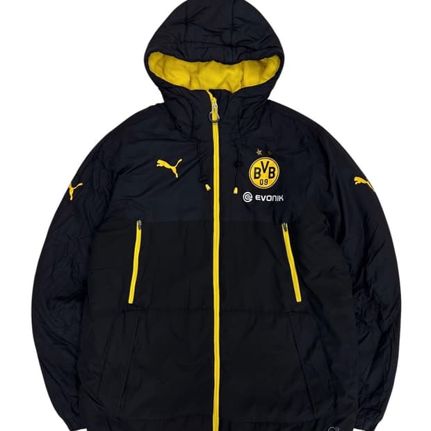 퓨마 도르트문트 플리스 패딩 블랙 (L) 